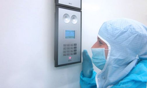 Communication support for production facilities with stringent hygienic standards